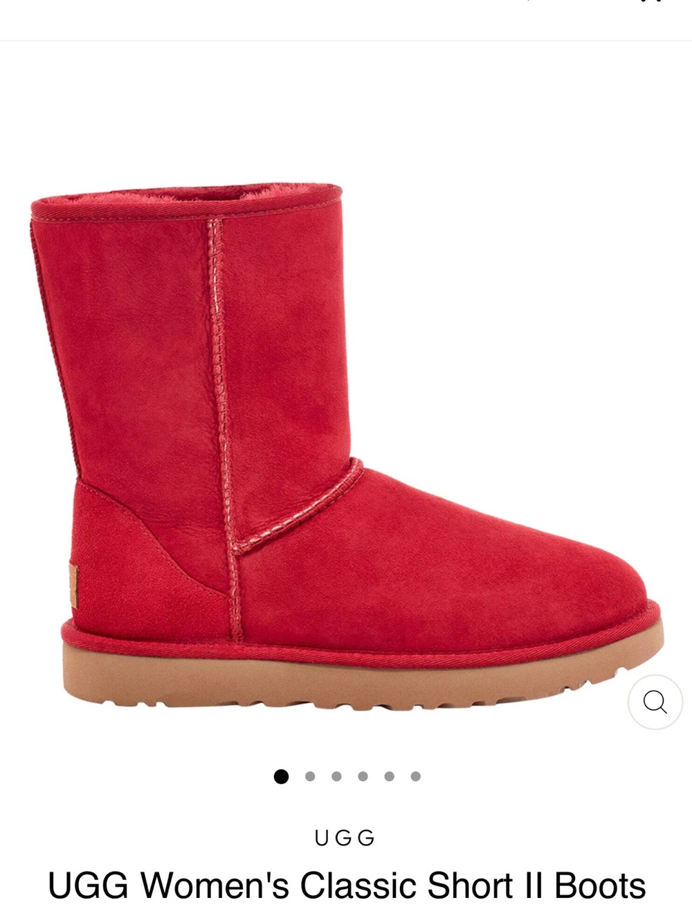 UGG  Women's Classic Short II Boots - Size 7